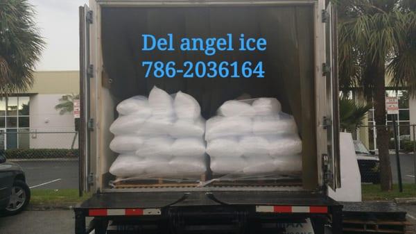 "DEL ANGEL ICE" IS ALWAYS READY FOR ANY  "ICE EMERGENCY"