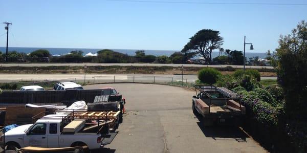 Roof view overlooking Carlsbad Blvd. and the Pacific.