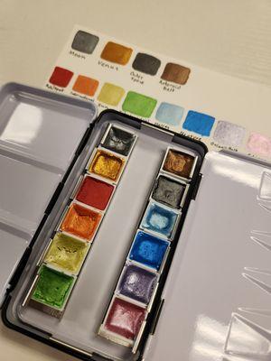 Handmade Metallic Watercolor paints