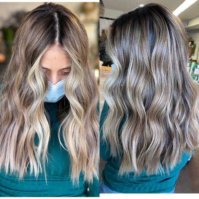 From traditional highlights to a more blended balayaged look