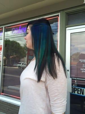 Blue ombré