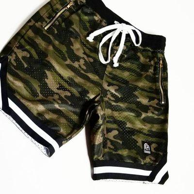 Camo mesh shorts