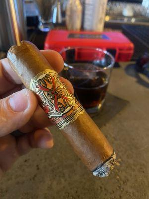 Enjoying a Opus X Magnum O