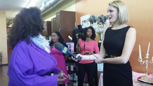 News12 interviewed the owner during a Free makeover for those who are fighting Breast Cancer