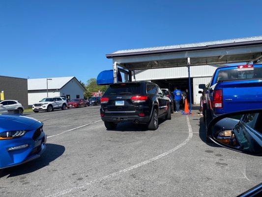 Busy Day At Car Wash