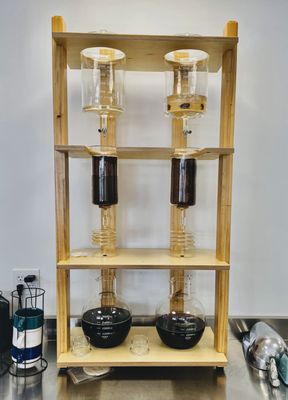 Hand built coffee syphon for the richest cold brew.