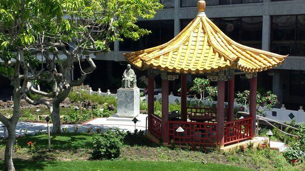 Looking at the Pavilion, you can see Dr. Sun Yat Sen!