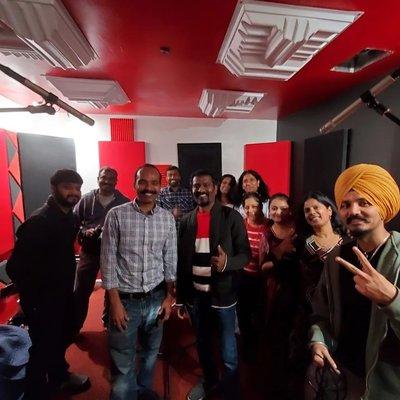 Indian Choir Group at Red Eye Recording Studios