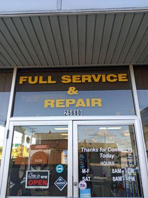 Doorway to stress-free, knowledgeable, courteous, no BS, full service and repair