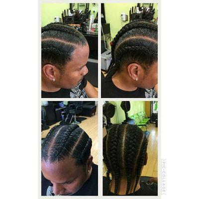 Corn roll braids $40