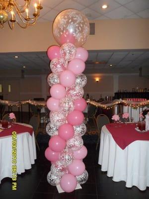 Balloon Column for a 15th Birthday