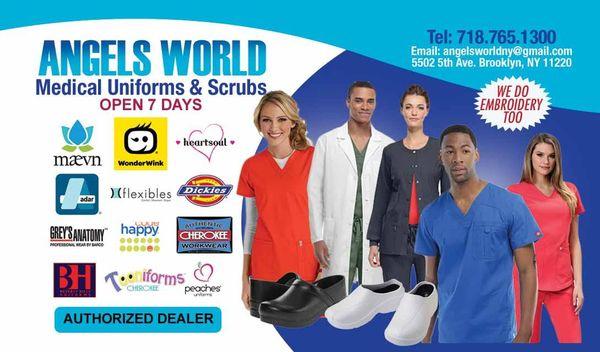 Medical Uniforms & Scrubs available all sizes and colors. WE ALSO DO EMBROIDERY