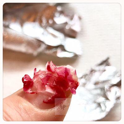 Looks like rose petals! Soak-off gel removal - when it's being done the right way, natural nail plates would never be damaged.