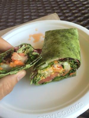 Veggie wrap. Quite tasty!