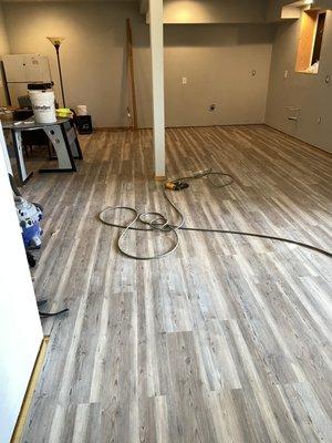 Installing new flooring