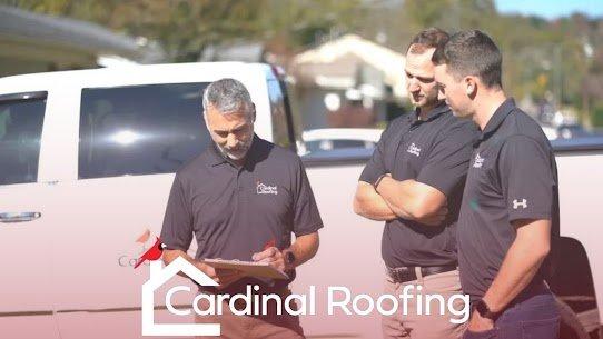 Three Cardinal Roofing employees