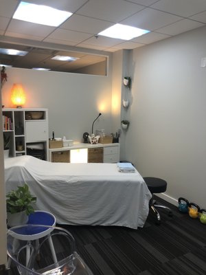 All treatment sessions are conducted in a private and comfortable room.