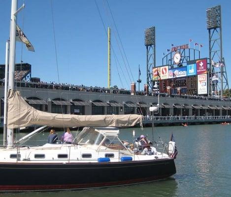 At McCovey Cove (AT&T Ballpark - go GIANTS!)