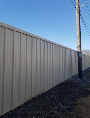 8' Steel Privacy Fence