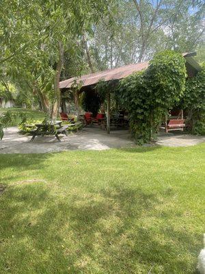 Beautiful cabana with bbq grills