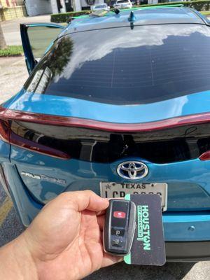 Toyota prius smart key 2018