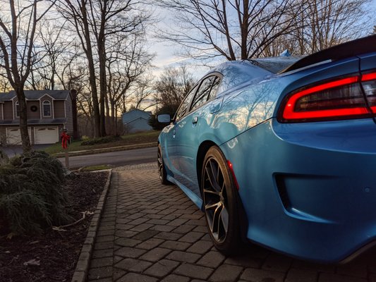 Dodge Charger detail and wax