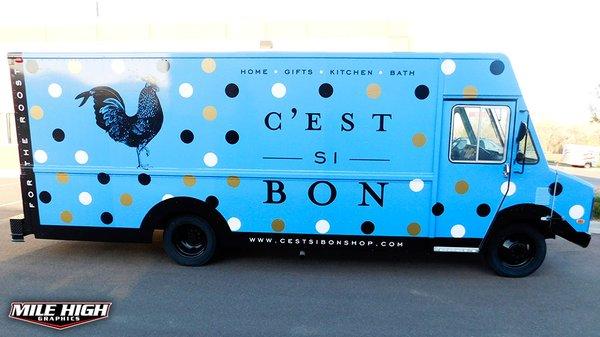 C'est Si Bon Custom Wrapped Food Truck.