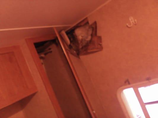 Water damage to rv