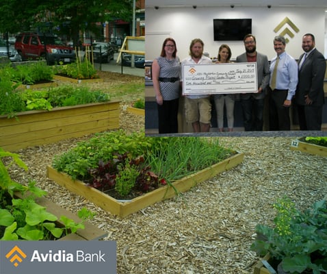 The new Maybarton Community Garden in Clinton - made possible with some help from the Avidia Charitable Foundation.