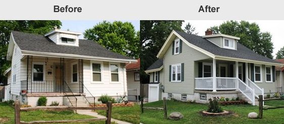 This is a renovation loan before and after for the new buyers