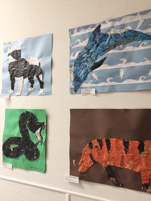 Local student artwork on display