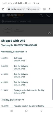 lie that my package was delivered, I was home no package and UPS won't help just robot texts.  No customer service