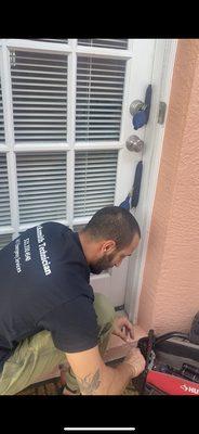 Our technician of the month, did an amazing job on this house lockout. Trust us to provide exceptional locksmith services for your home!