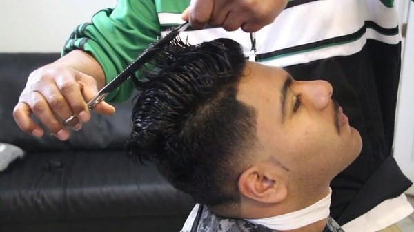 Tapered combover