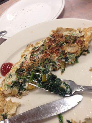 Vegetables eggs white Omelette !!... the best