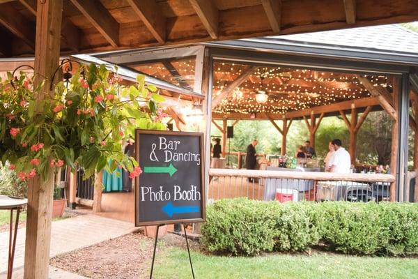 The Pavilion where we danced at night! 
 
 Photo by Tina Jay Photography (http://tinajayphotography.com/)