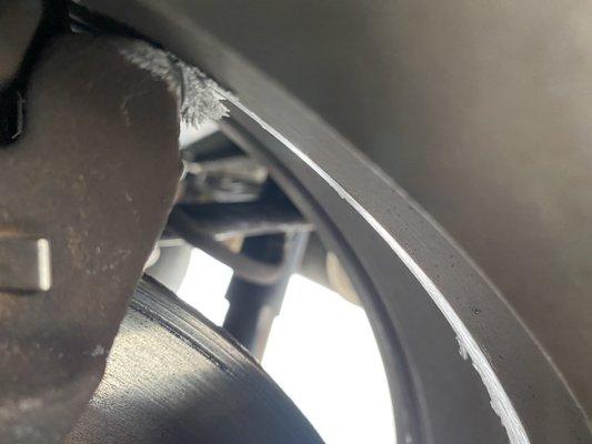 Pad grinding into my rims