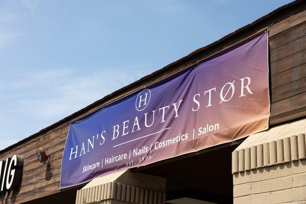 Han's Beauty Stør in South Pasadena exterior signage