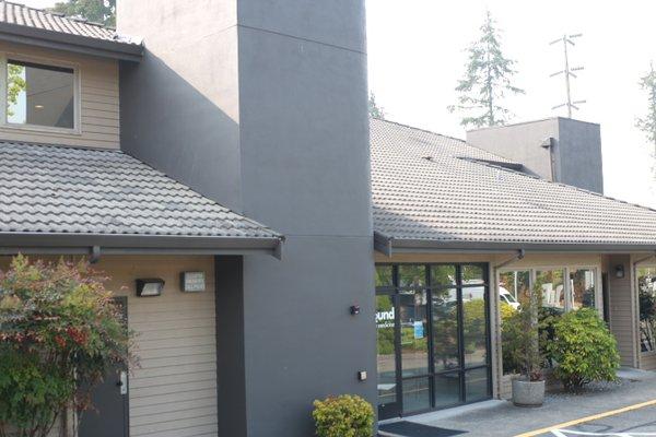 A view of our main clinic doors facing 10th St