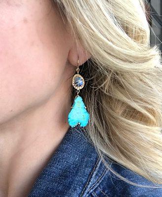 Jaquie Aiche Turquoise Earrings