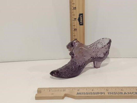 Fenton Daisy and Button Purple Slipper