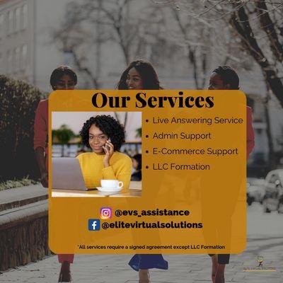 Our services are listed above, if you're seeking remote assistance for a service not listed don't hesitate to contact us!