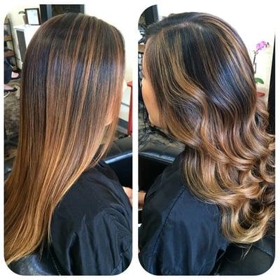 Balayage highlights