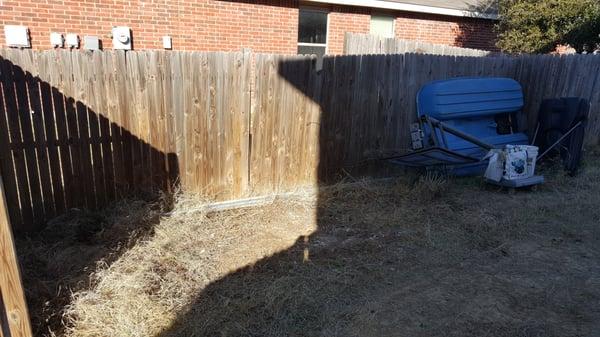 Yard debris. After