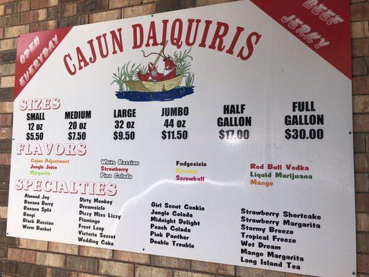 Cajun Daiquiris