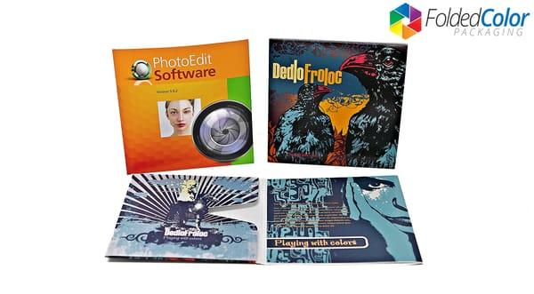 Custom printed packaging for CDs, DVDs, and other software