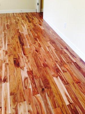 We install hardwood flooring