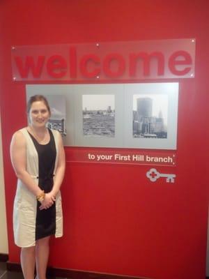 I'm Eva, your First Hill branch manager. Live or work on First or Capitol Hill? Come in to learn about a special checking offer!