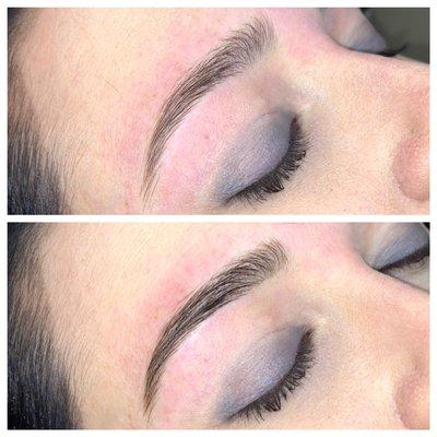 Before & After Eyebrow Tinting