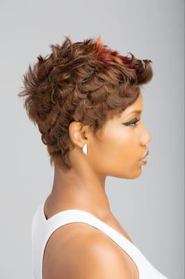 Short Hair Pixie Cut @ Bridgett Harrison Salon located in Dallas